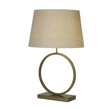 Svietidlá Searchlight - Elegant Table Lamp - Bronze Metal With Natural Shade | KÓD: EU93102NA