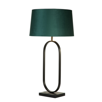 Svietidlá Searchlight - Modish Table Lamp - Matt Black Metal With Emerald Shade | KÓD: EU94101EM
