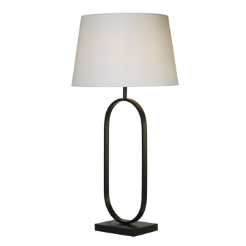 Svietidlá Searchlight - Modish Table Lamp - Matt Black Metal With White Shade | KÓD: EU94101WH