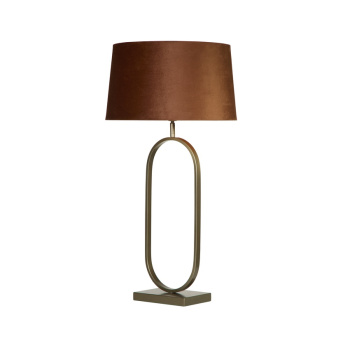 Svietidlá Searchlight - Modish Table Lamp - Bronze Metal with Burnt Orange Shade | KÓD: EU94102OR