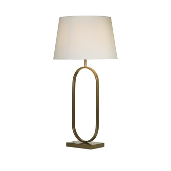 Svietidlá Searchlight - Modish Table Lamp - Bronze Metal with White Shade | KÓD: EU94102WH