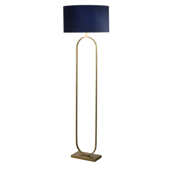 Svietidlá Searchlight - Modish Floor Lamp Bronze Metal with Navy Shade | KÓD: EU95102AZ