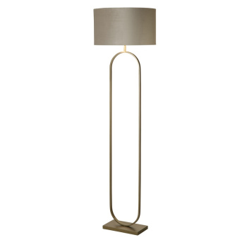 Svietidlá Searchlight - Modish Floor Lamp Bronze Metal with Taupe Shade | KÓD: EU95102TA