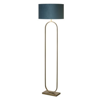 Svietidlá Searchlight - Modish Floor Lamp Bronze Metal with Teal Shade | KÓD: EU95102TE