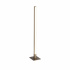 FINESSE 1LT FLOOR LAMP WITH WAVEY BAR DETAIL - BLACK WITH GOLD LAMPHOLDERS