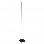 Tribeca Floor Lamp - Satin Silver Metal & Opal