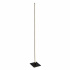VENICE 1LT OUTDOOR POST (740MM HEIGHT) - BLACK WITH WATER GLASS