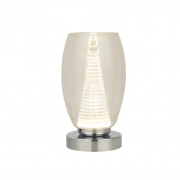 CYCLONE 1LT TABLE LAMP WITH CLEAR GLASS
