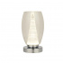MARILYN 1LT CHROME TABLE LAMP WITH CRYSTAL GLASS AND CRYSTAL SAND DIFFUSER