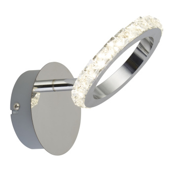 Svietidlá Searchlight - LED Wall Bracket Light with Glass Trim Circle Shade | KÓD: SEL962