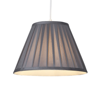 Svietidlá Searchlight - Raye Taper Pleatsilk Shade 30Cm Charcoal | KÓD: SO701933