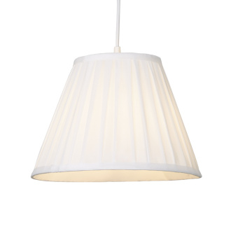 Svietidlá Searchlight - Raye Taper Pleat Silk Shade 30Cm White | KÓD: SO701935