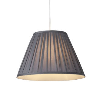Svietidlá Searchlight - Raye Taper Pleatsilk Shade 40Cm Charcoal | KÓD: SO701936