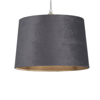 Svietidlá Searchlight - Velvet Drum Shade 30Cm Charcoal | KÓD: SO701939