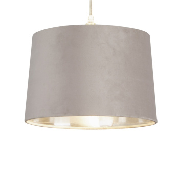 Svietidlá Searchlight - Velvet Drum Shade 30Cm Mink | KÓD: SO701941