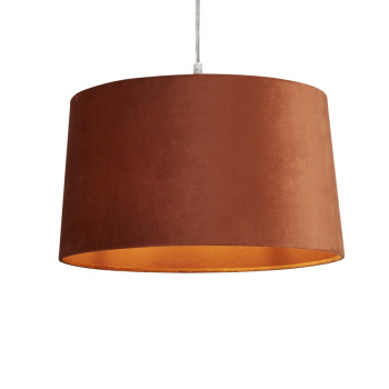 Svietidlá Searchlight - VELVET DRUM SHADE 40CM BURNT ORANGE | KÓD: SO701943