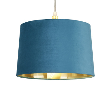 Svietidlá Searchlight - Velvet Drum Shade 30Cm Teal | KÓD: SO701953